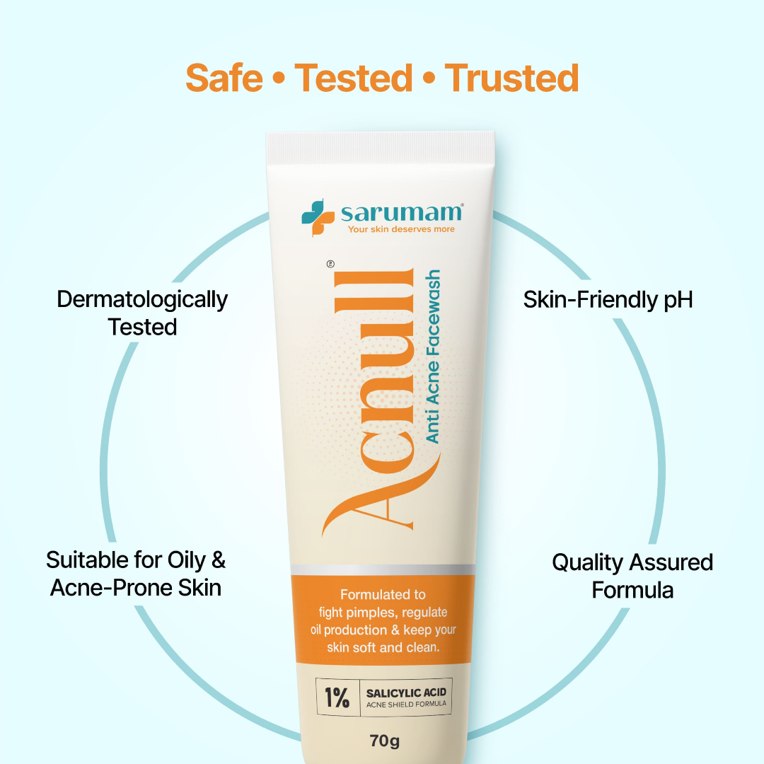 Acnull Facewash 70gm by Sarumam Pharmacy – Chennai