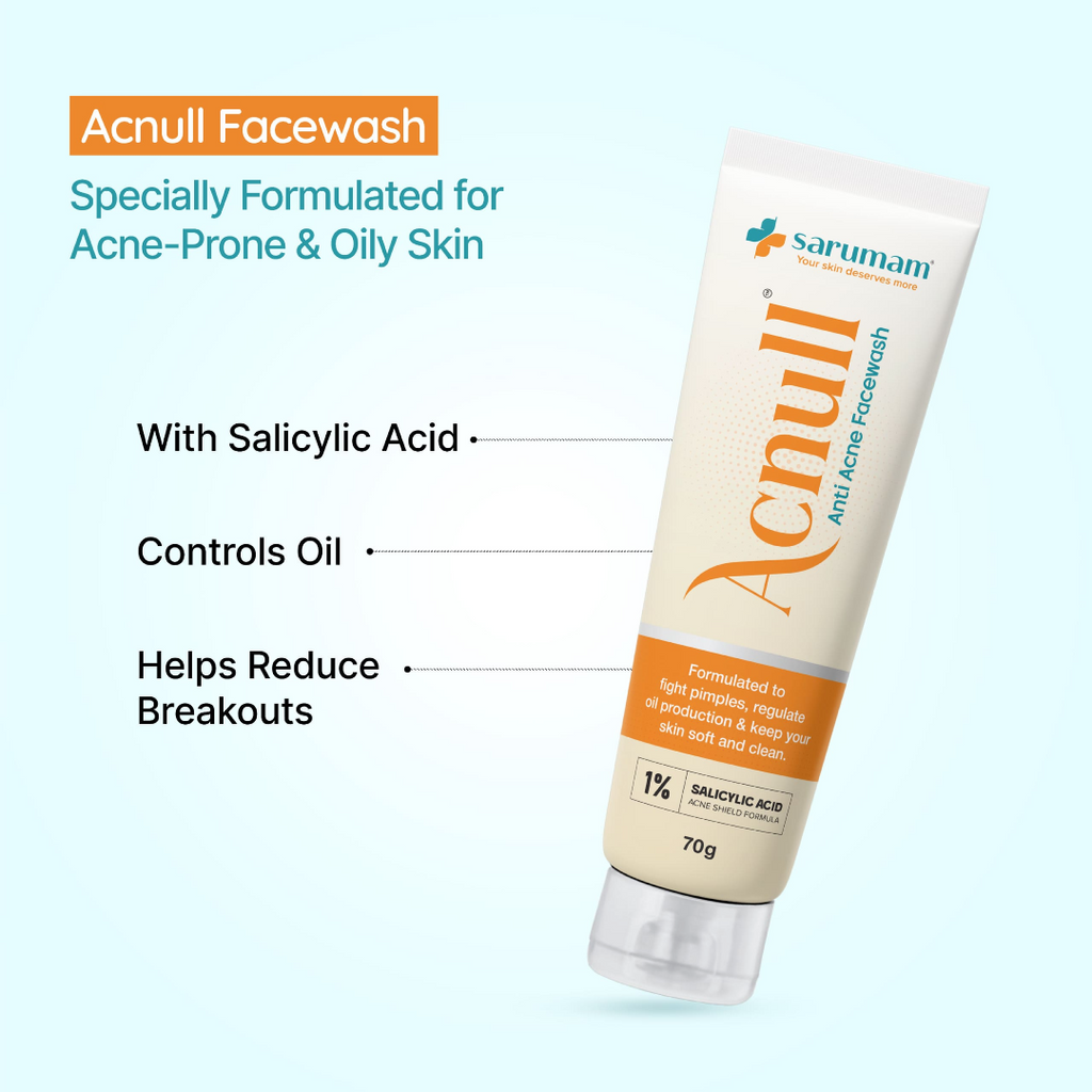 Acnull Facewash 70gm by Sarumam Pharmacy – Chennai