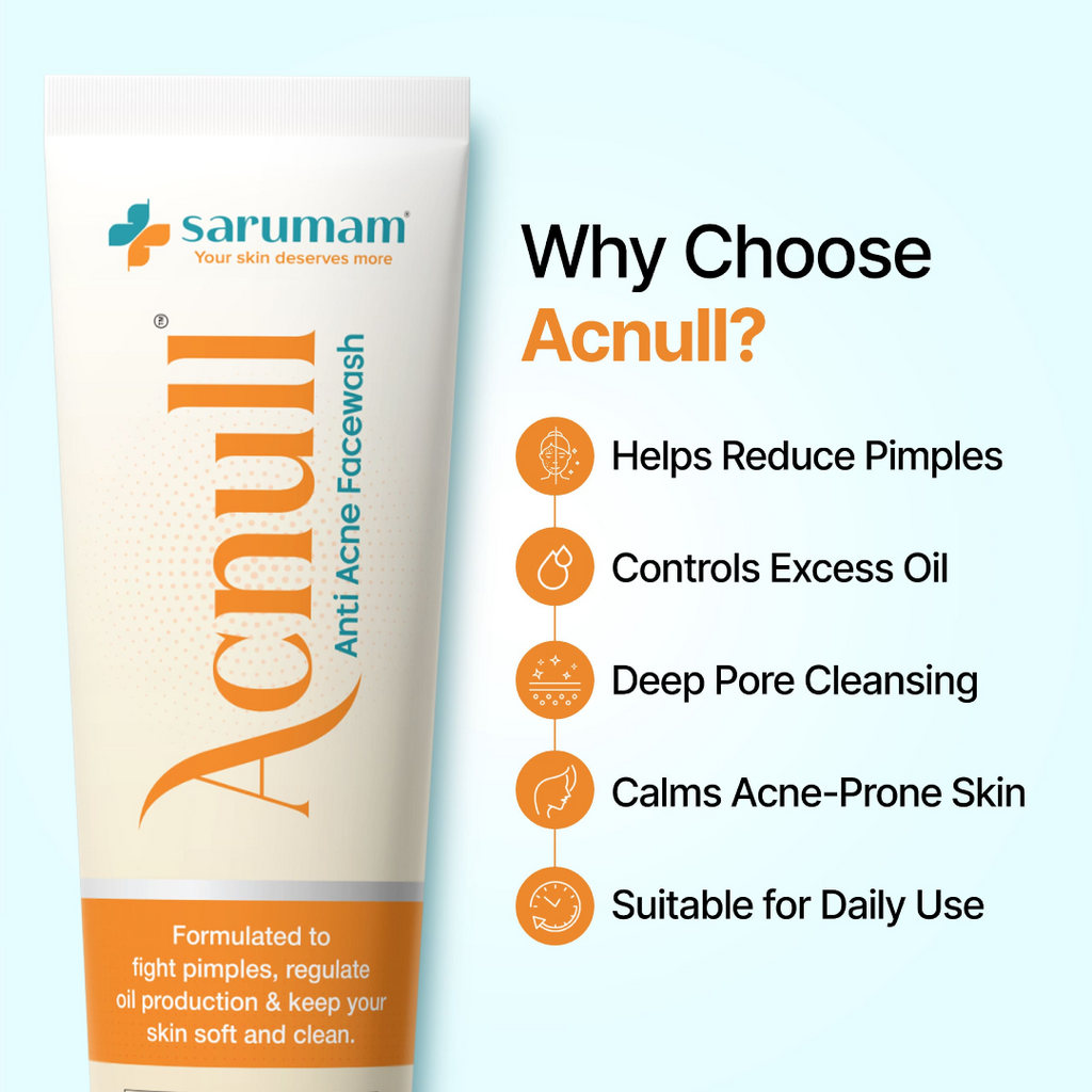 Acnull Facewash 70gm by Sarumam Pharmacy – Chennai